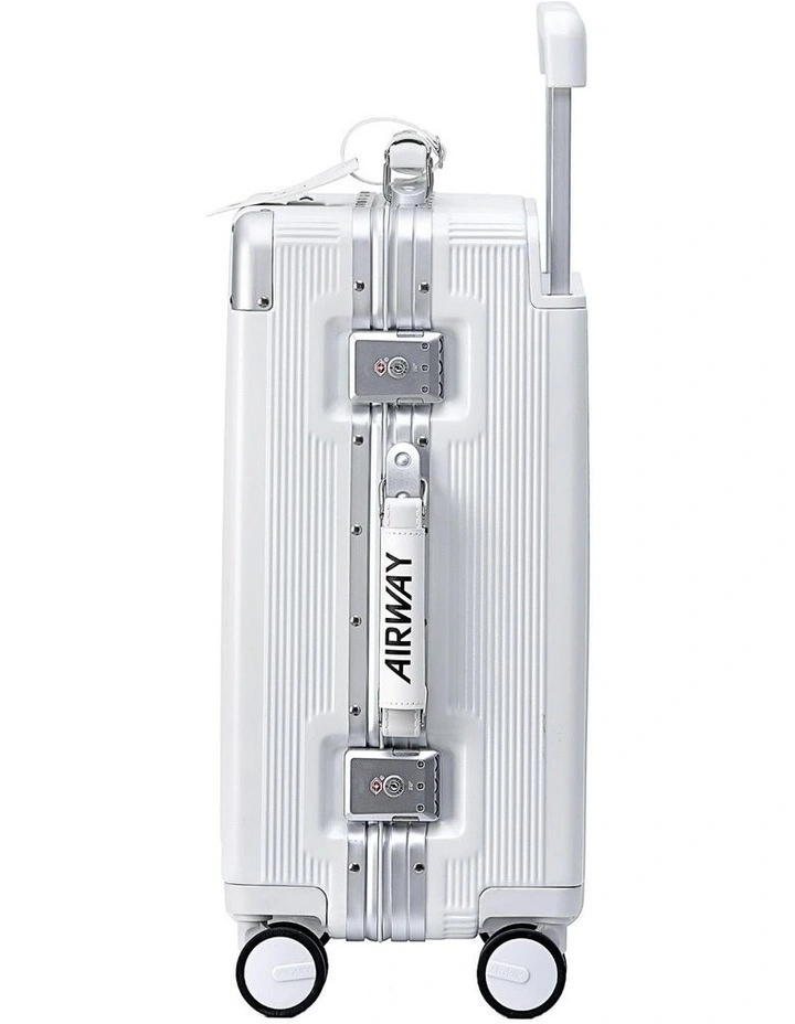 AIRWAY Voyager Carry - 20 Inch Aluminium Carry-On Luggage 40L - White image 4
