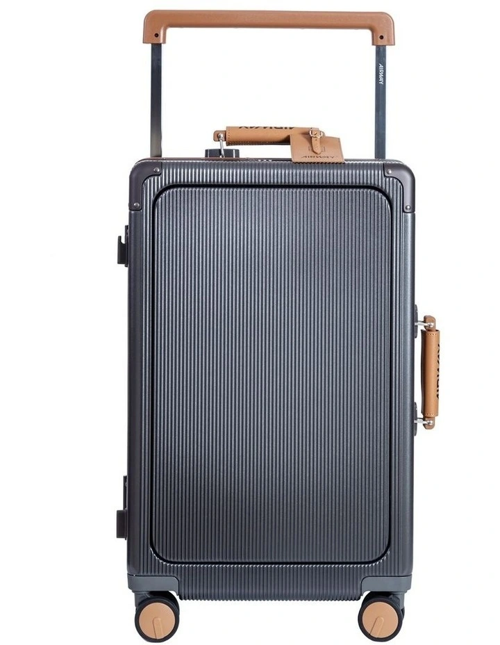 AIRWAY Voyager Plus - 24 Inch Aluminium Check-In Luggage 65L - Gun Black image 2