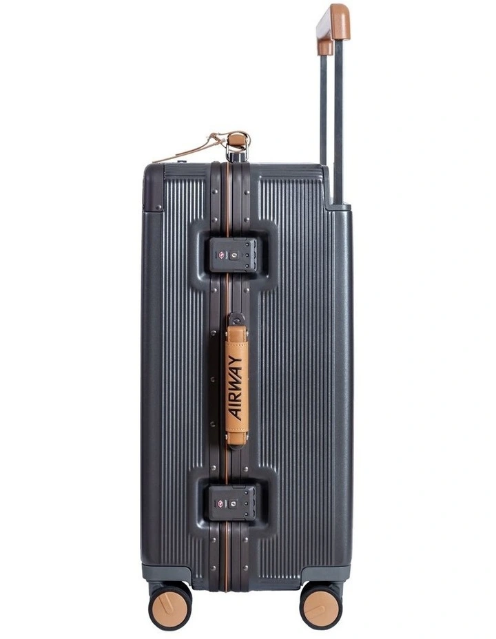 AIRWAY Voyager Plus - 24 Inch Aluminium Check-In Luggage 65L - Gun Black image 4