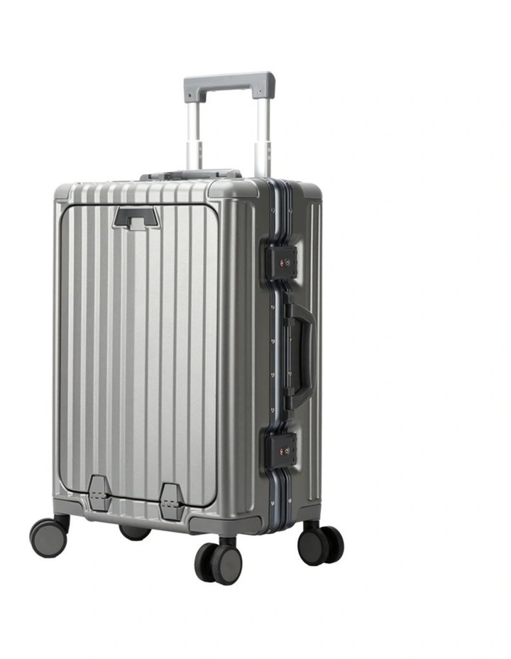 BOPAI 24 Aluminium Checked Suitcase 75L B0248 image 1