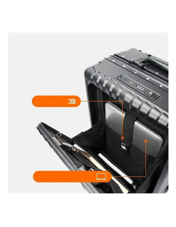 BOPAI 24 Aluminium Checked Suitcase 75L B0248 image 6