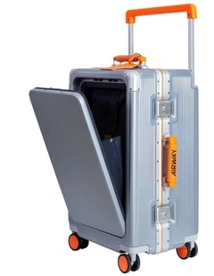 AIRWAY Voyager Plus - 24 Inch Aluminium Check-In Luggage 65L - Silver