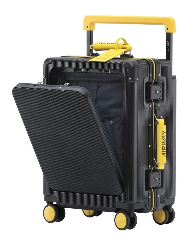 AIRWAY Voyager Carry - 20 Inch Aluminium Carry-On Luggage 40L - Black image 1