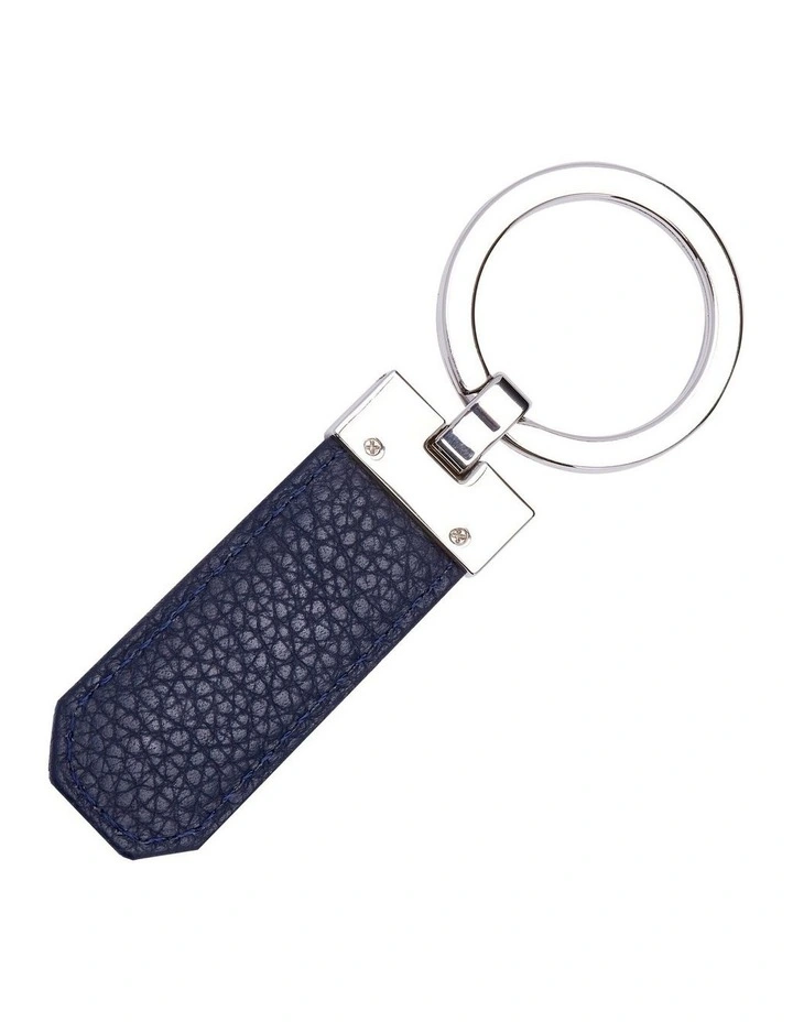 Boss Key ring Classic Grained Leather Navy image 2