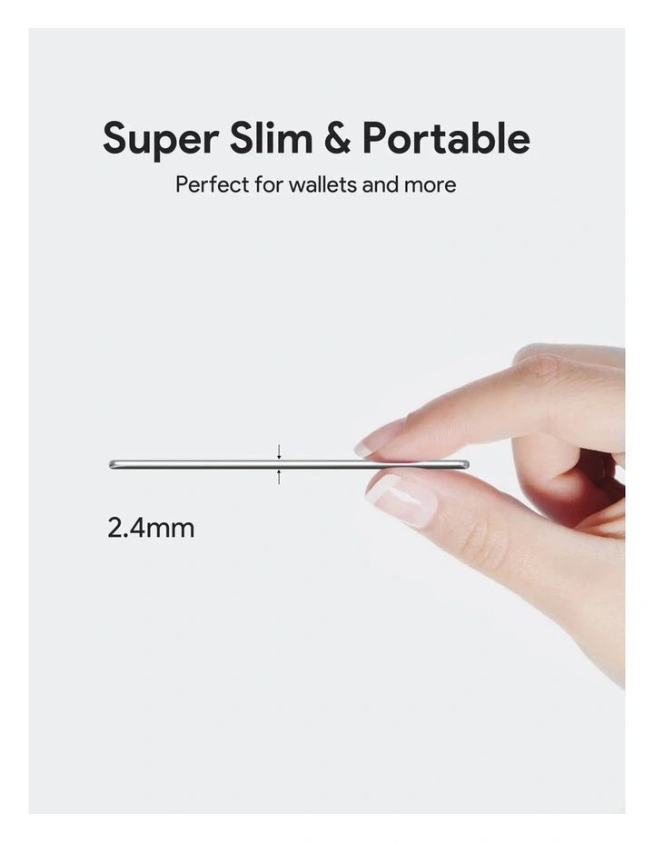 AUKEY TM-21 Track Mate 3 Smart Bluetooth Tracker - Thin Qi Wireless, Find My Compatible image 2