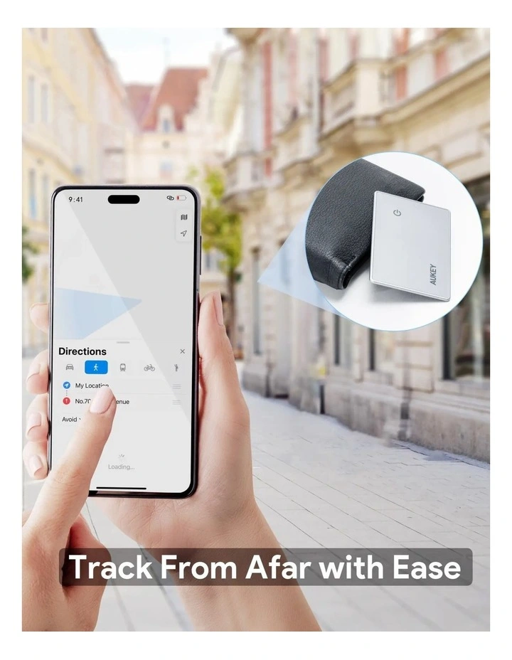 AUKEY TM-21 Track Mate 3 Smart Bluetooth Tracker - Thin Qi Wireless, Find My Compatible image 4