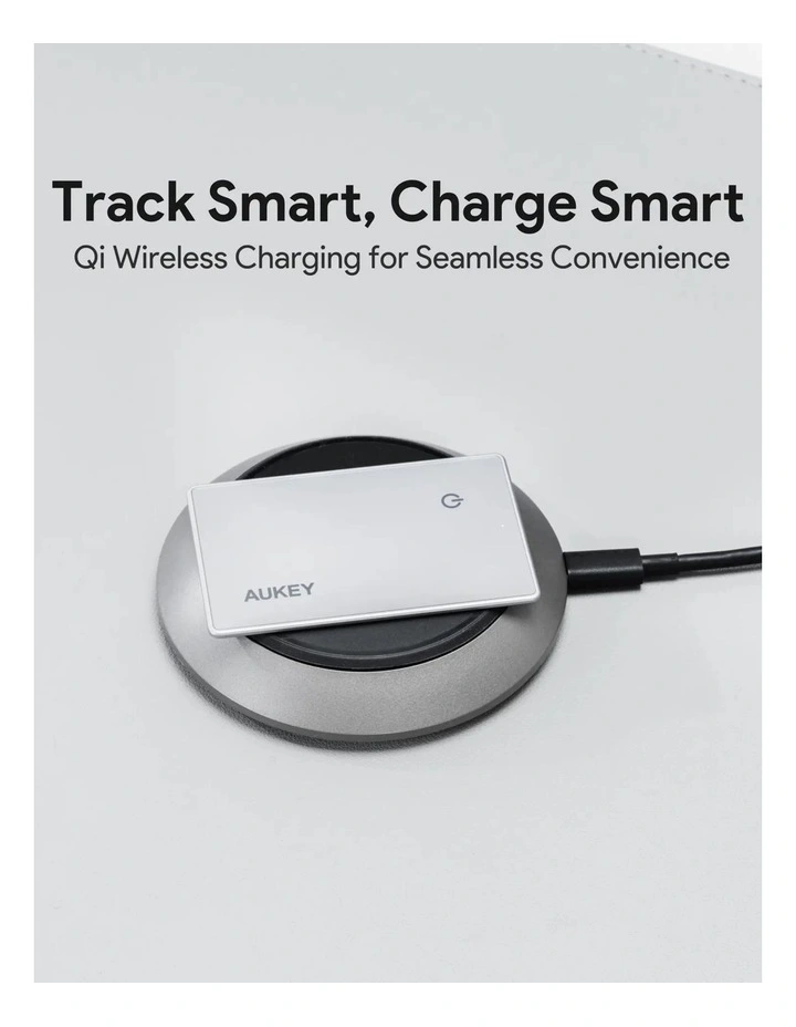 AUKEY TM-21 Track Mate 3 Smart Bluetooth Tracker - Thin Qi Wireless, Find My Compatible image 6