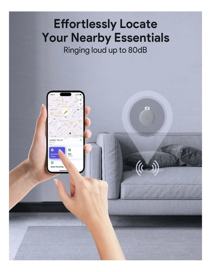 AUKEY TM-10 Track Mate 1 Smart Bluetooth Tracker for Apple Find My image 4