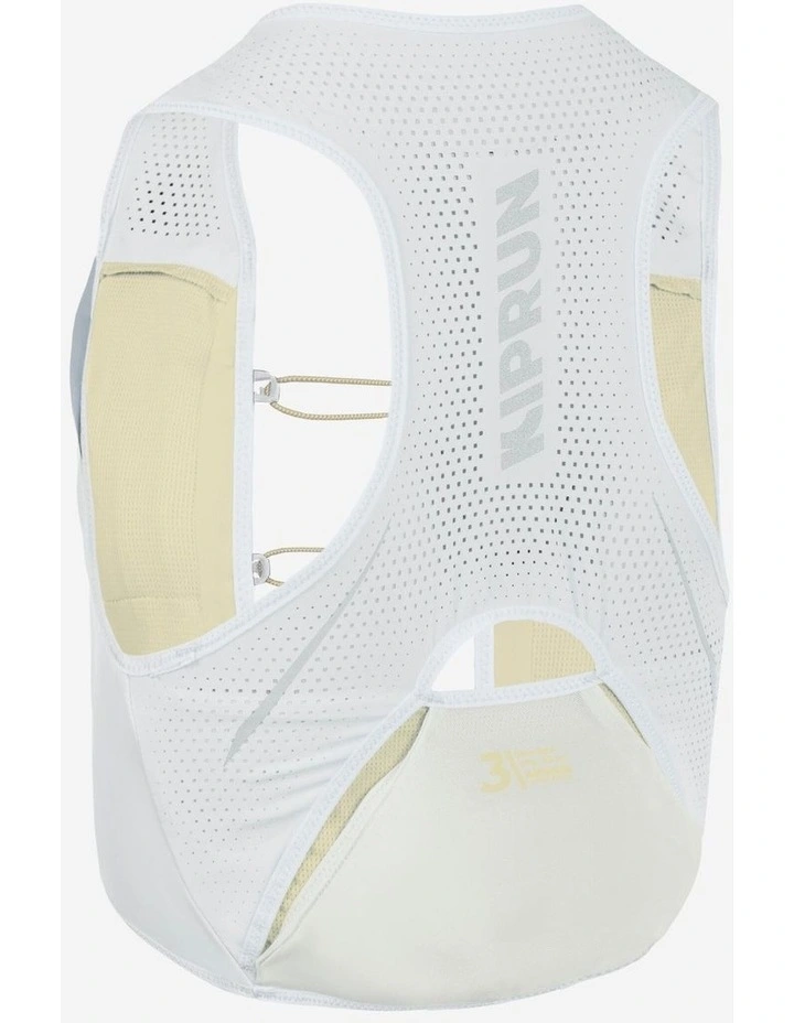 Hydration vest 3L running competition, Kiprun 900 RACE white and yellow image 2