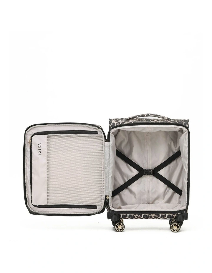 So Lite 54cm Small Soft Carry On - Leopard image 2
