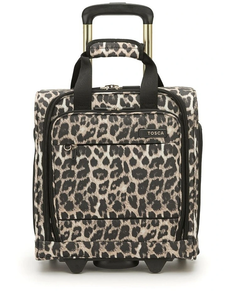 So Lite 38cm Small Under Seat Soft Carry On - Leopard image 1