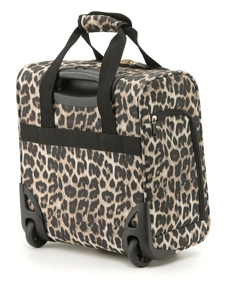 So Lite 38cm Small Under Seat Soft Carry On - Leopard image 4