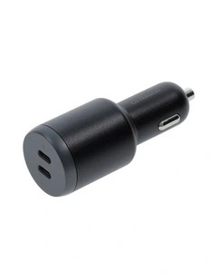 OtterBox Fast Charge Dual Port Car Charger 100W USB-C - Black