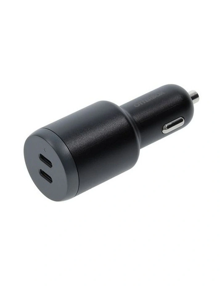 OtterBox Fast Charge Dual Port Car Charger 100W USB-C - Black image 1