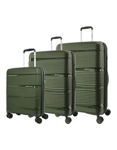 Pierre Cardin Normandy Hard Shell 3-Piece Set in Green