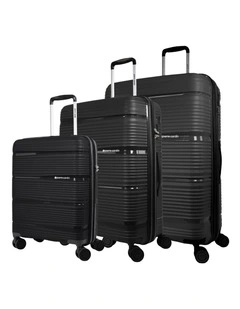 Pierre Cardin Normandy Hard Shell 3-Piece Set in Black