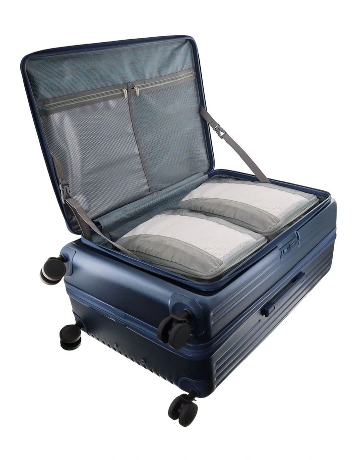 Pierre Cardin Escapade 81cm LARGE Hard Shell Case in Steel image 2