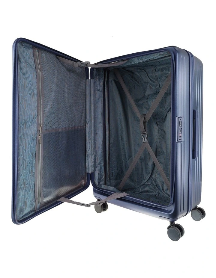 Pierre Cardin Escapade 81cm LARGE Hard Shell Case in Steel image 3