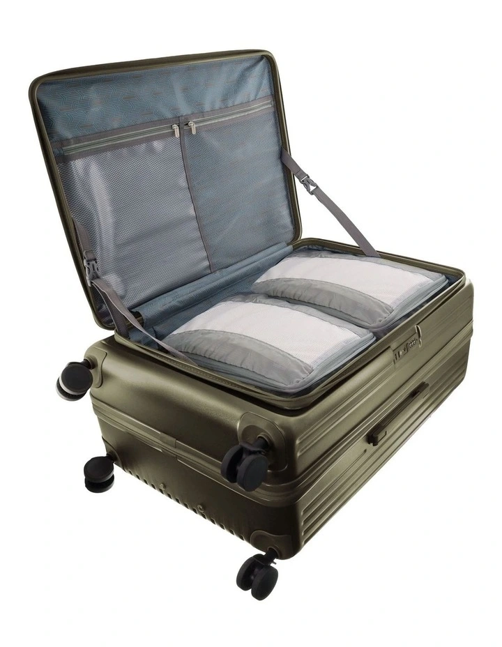 Pierre Cardin Escapade 81cm LARGE Hard Shell Case in Khaki image 2