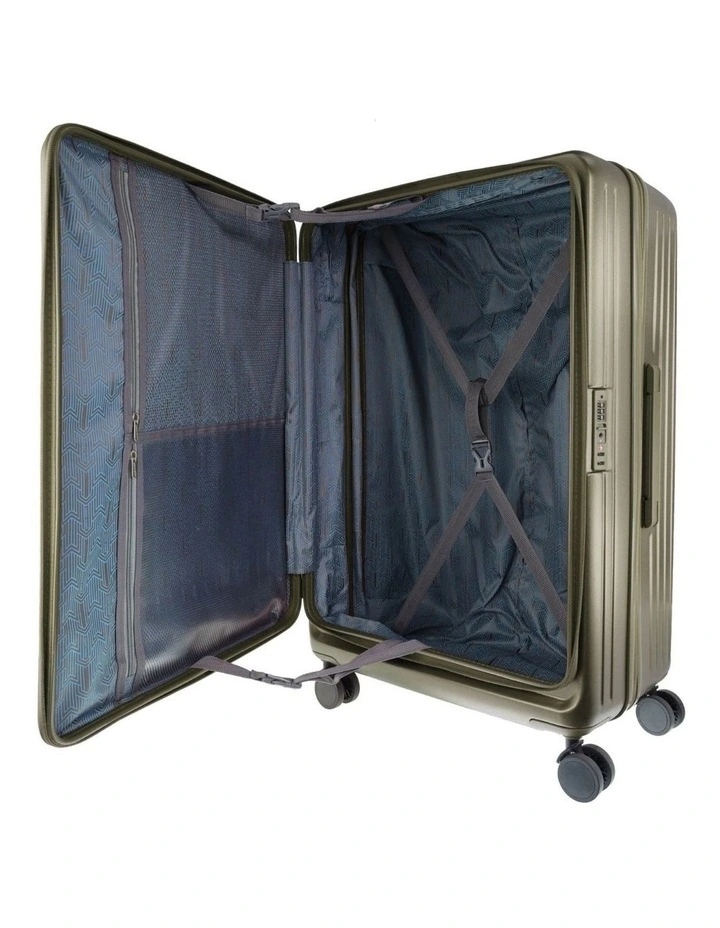 Pierre Cardin Escapade 81cm LARGE Hard Shell Case in Khaki image 3