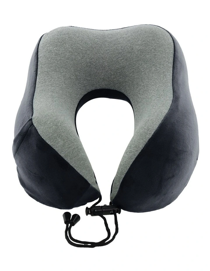 Milleni Travel Memory Foam Neck Pillow in Black image 3