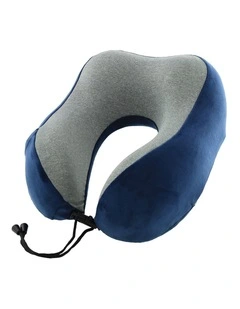 Milleni Travel Memory Foam Neck Pillow in Navy
