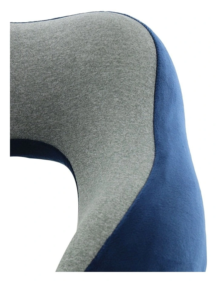 Milleni Travel Memory Foam Neck Pillow in Navy image 4