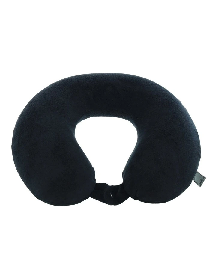 Milleni Travel Memory Foam Neck Pillow in Black image 3