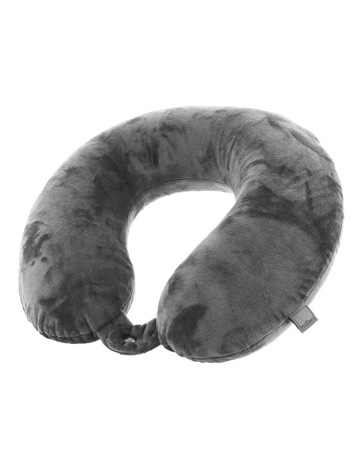 Milleni Travel Memory Foam Neck Pillow in Grey image 3