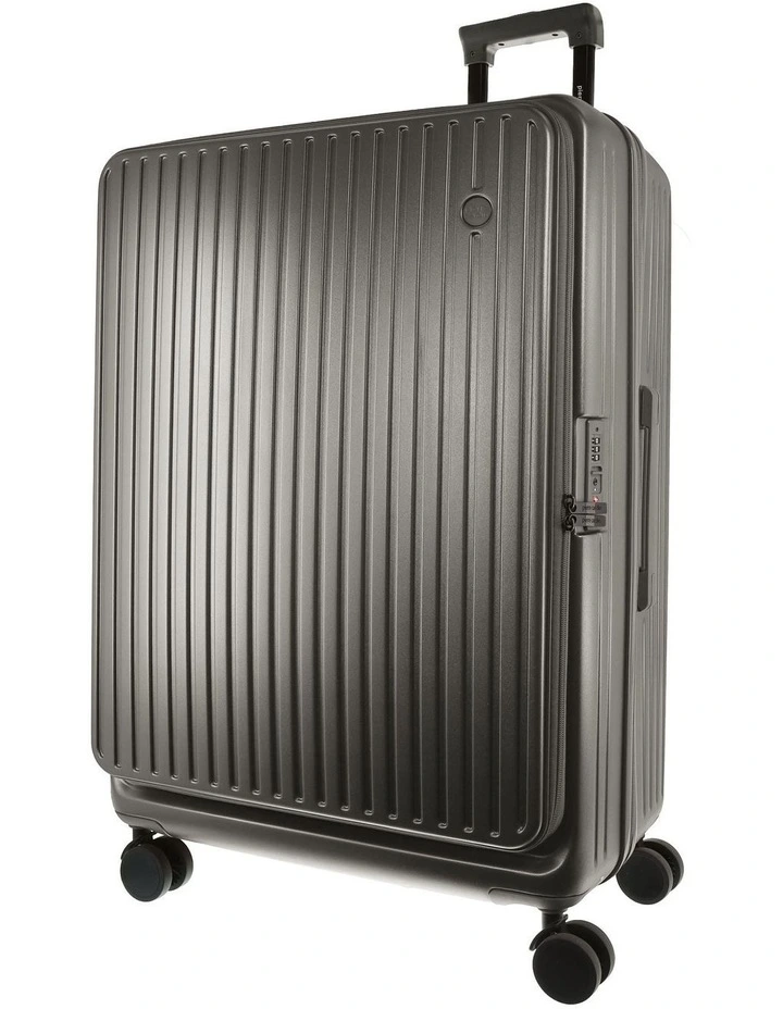 Pierre Cardin Escapade 81cm LARGE Hard Shell Case in Pewter image 1