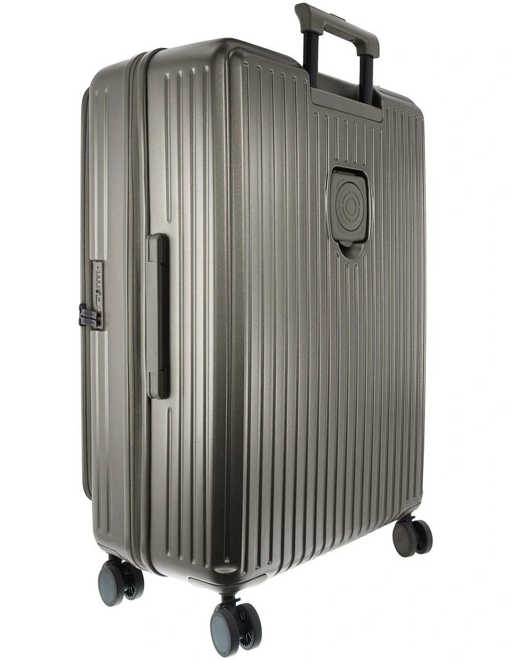 Pierre Cardin Escapade 81cm LARGE Hard Shell Case in Pewter image 7