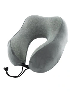 Milleni Travel Memory Foam Neck Pillow in Grey