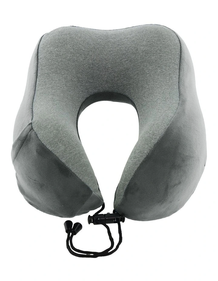 Milleni Travel Memory Foam Neck Pillow in Grey image 3