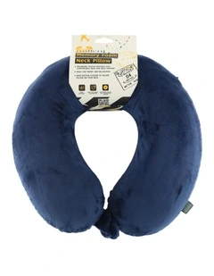 Milleni Travel Memory Foam Neck Pillow in Navy