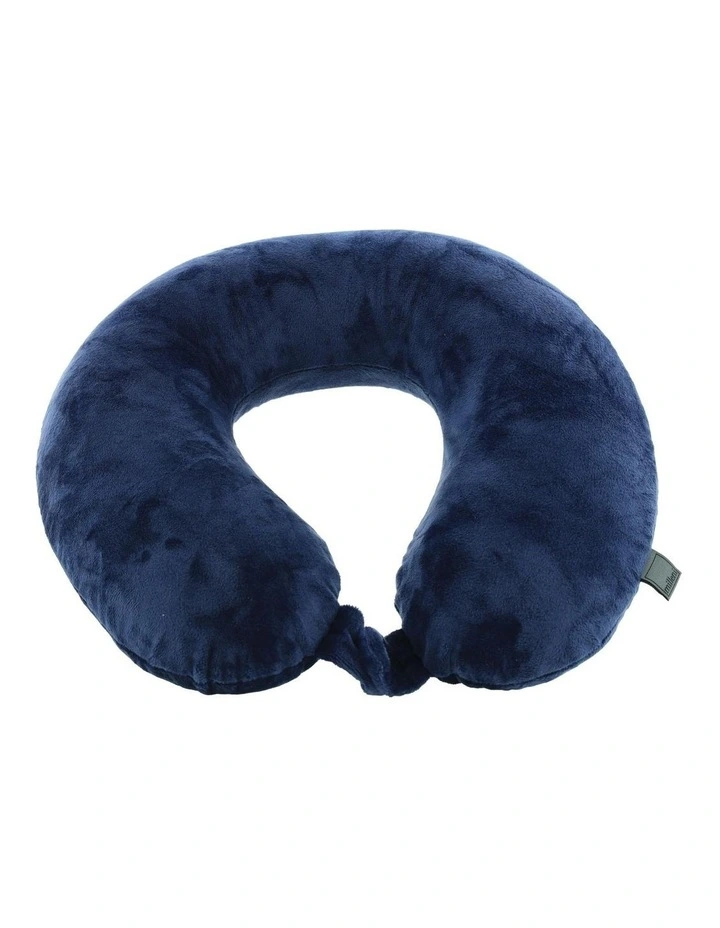 Milleni Travel Memory Foam Neck Pillow in Navy image 2