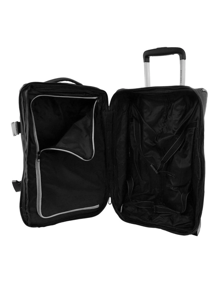 Pierre Cardin 61cm MEDIUM Soft Shell Trolley Case in Black image 4