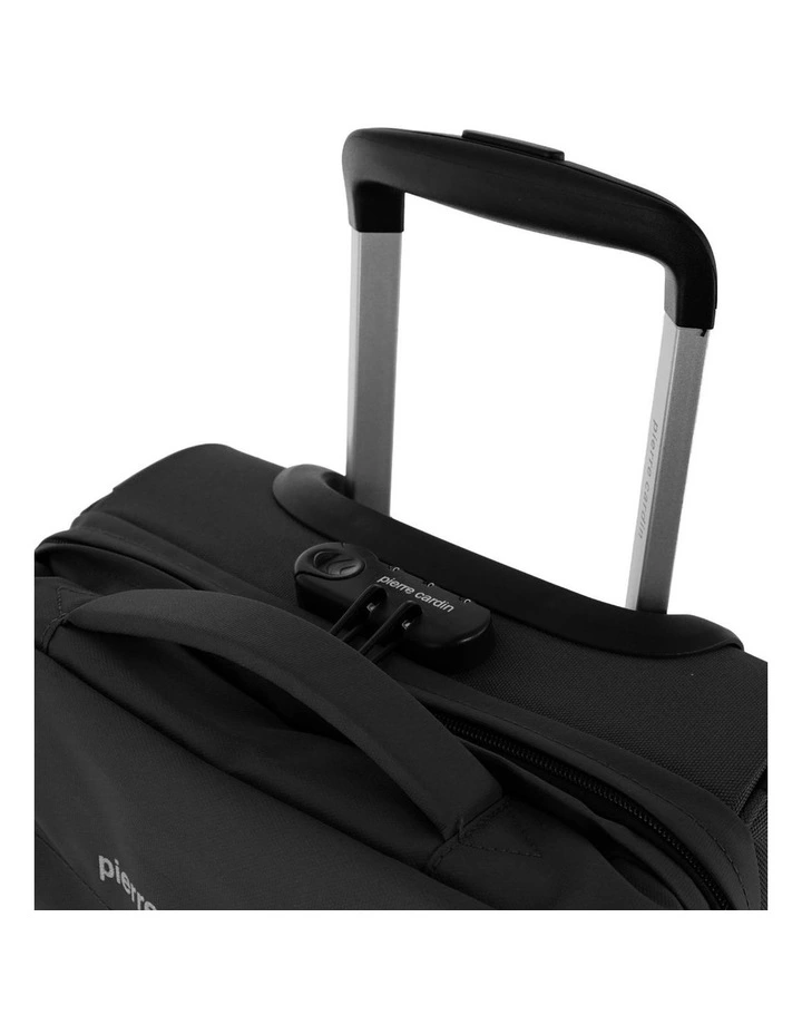 Pierre Cardin 61cm MEDIUM Soft Shell Trolley Case in Black image 5
