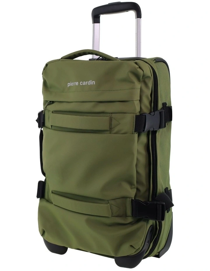 Pierre Cardin 50cm CABIN Soft Shell Trolley Case in Olive image 1