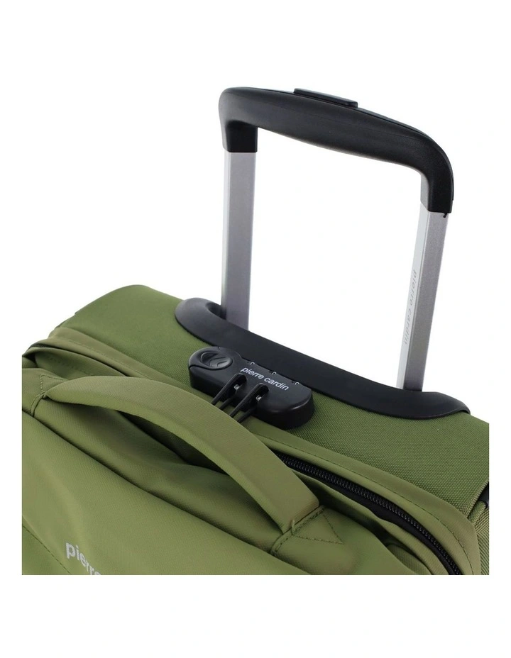 Pierre Cardin 50cm CABIN Soft Shell Trolley Case in Olive image 5