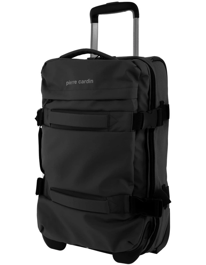 Pierre Cardin 50cm CABIN Soft Shell Trolley Case in Black image 1