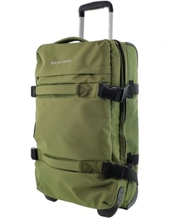 Pierre Cardin 61cm MEDIUM Soft Shell Trolley Case in Olive