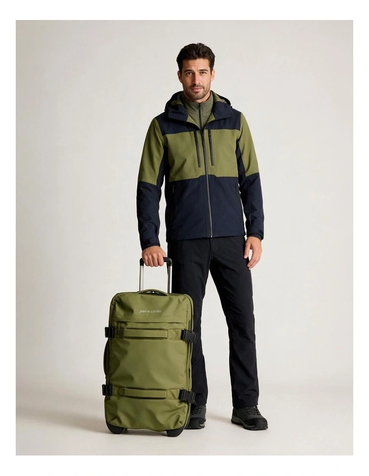 Pierre Cardin 61cm MEDIUM Soft Shell Trolley Case in Olive image 2