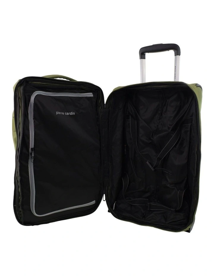 Pierre Cardin 61cm MEDIUM Soft Shell Trolley Case in Olive image 3