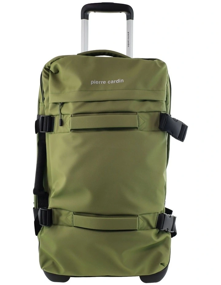 Pierre Cardin 61cm MEDIUM Soft Shell Trolley Case in Olive image 6