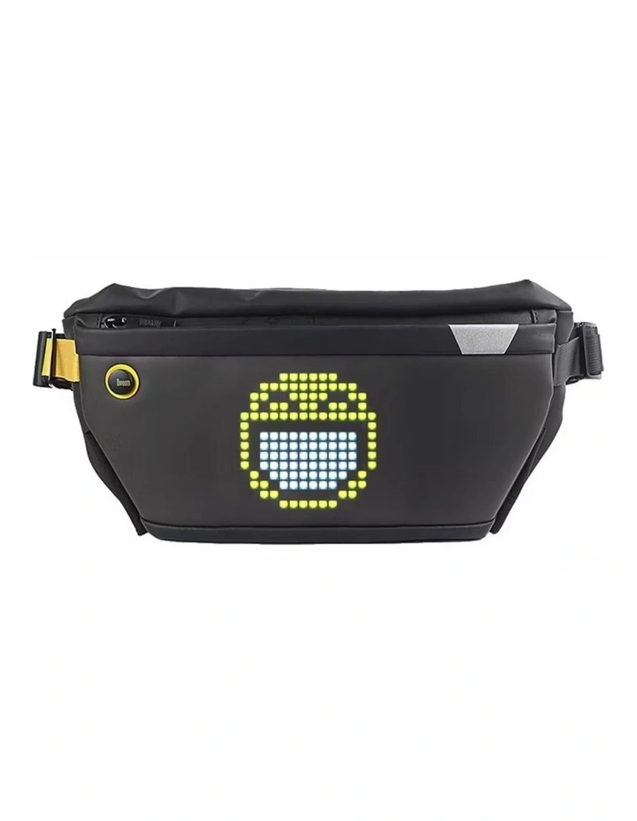 Divoom Pixoo Sling Bag Pixel Art LED Daypack - Black image 1