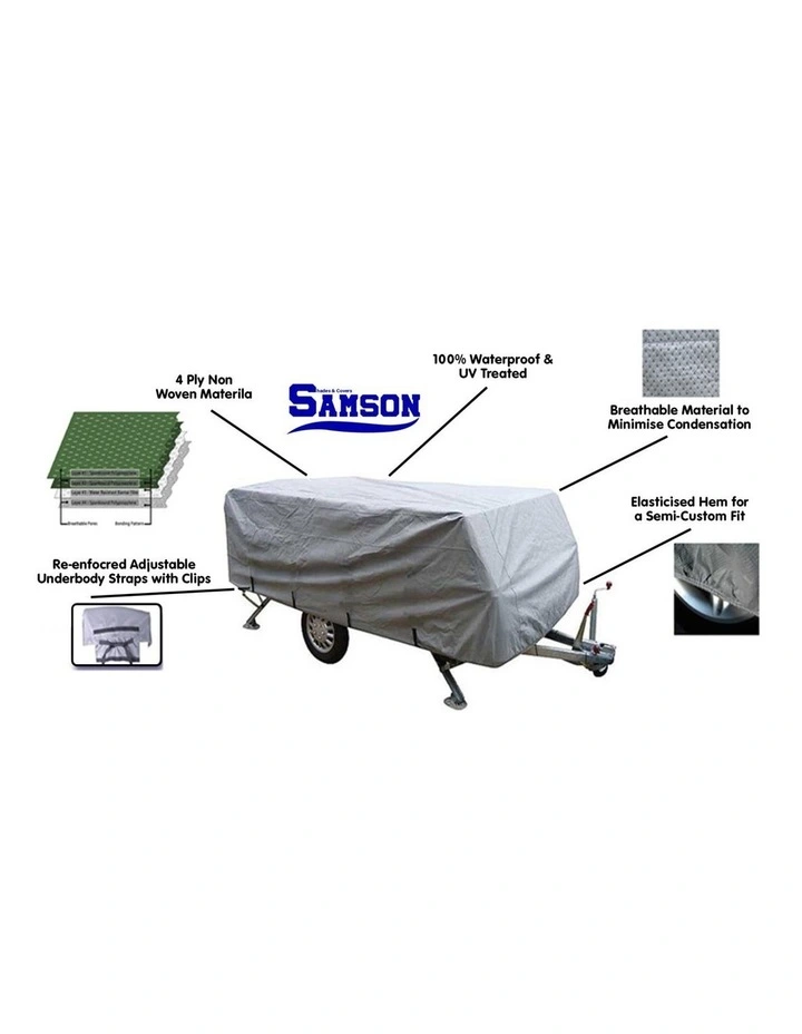 Samson Heavy Duty Trailer Camper Cover 10-12ft image 4