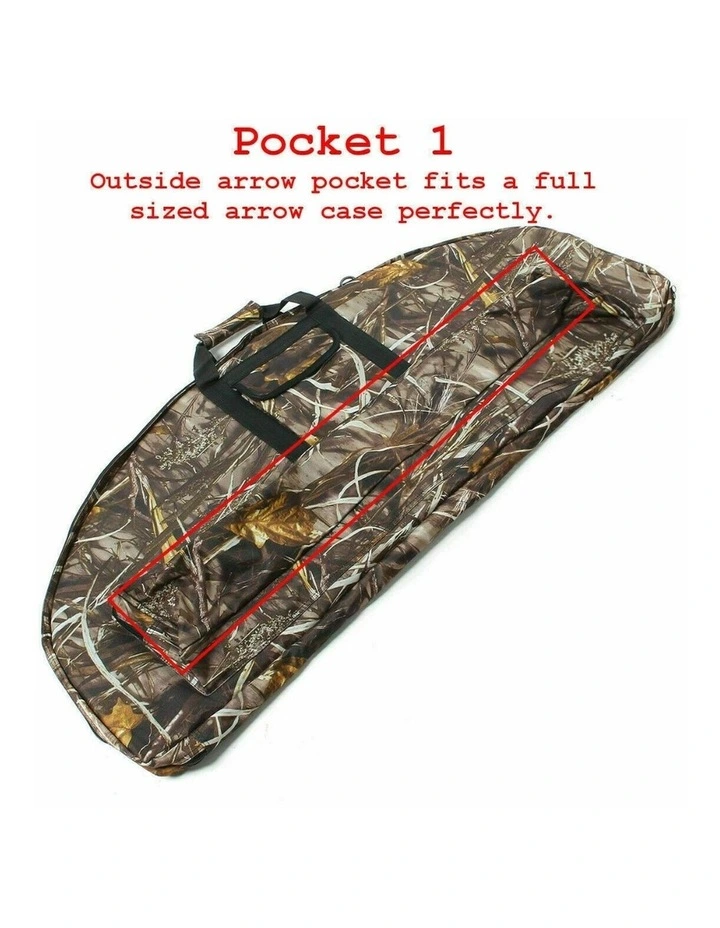 115cm Portable Compound Bow bag Archery Arrows Carry Bag Case With Arrow Holder image 5