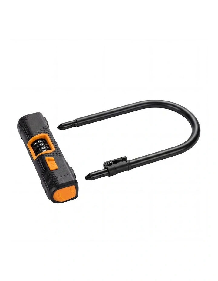 Bike Lock 4 Digit Combination Bicycle D Lock Security Cable Anti Theft Scooter image 6