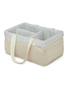 Changing Caddy in Classic Blue Stripe