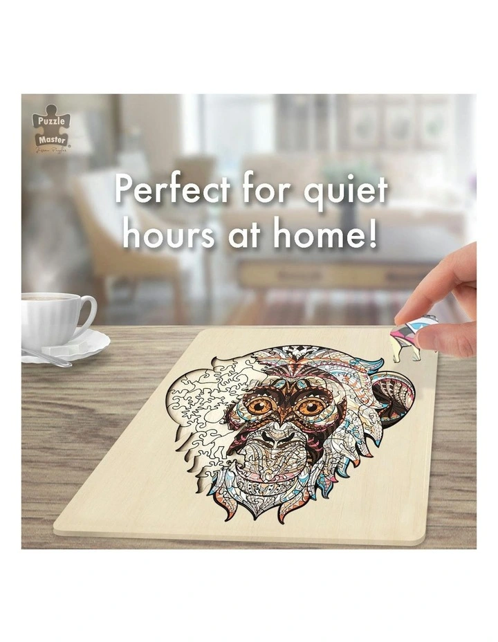 132 Piece Wooden Jigsaw Puzzle, Monkey image 7